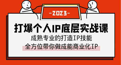 爆款个人IP底层实战课程，成熟专业的IP打造技巧，带你全面打造商业IP