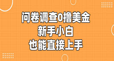 【免费】0美元即可完成国内外问卷调查，即使是新手也能直接上手