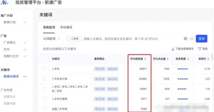 如何在搜索中查询关键字搜索流量-第2张图片-好推首码网