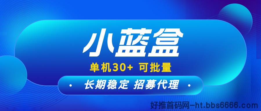 【小蓝盒】新手小白也可以长期做，免费升级**，团队有高额扶持！