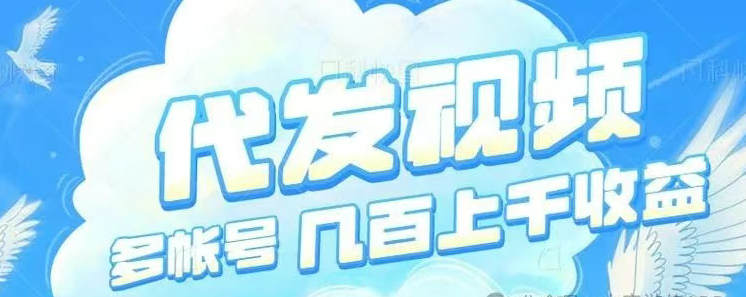 视频代发项目：代发视频轻松月入5000+，新手快速赚钱秘籍！